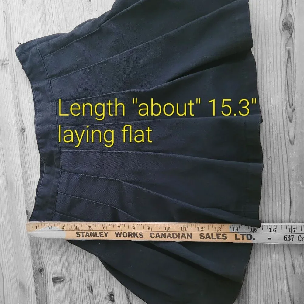 Brandy Melville J. Galt Black Pleated Tennis Skort Size S β Cute + Comfy Mini - Picture 9 of 10